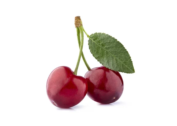 Sweet cherry bobule izolovaných na bílém pozadí výřez — Stock fotografie