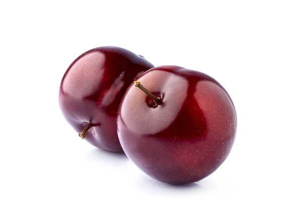 Plums  isolated on white background. — Stock Photo, Image