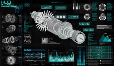 Ekran Hud UI, Jet motoru Hologram kafa yukarı