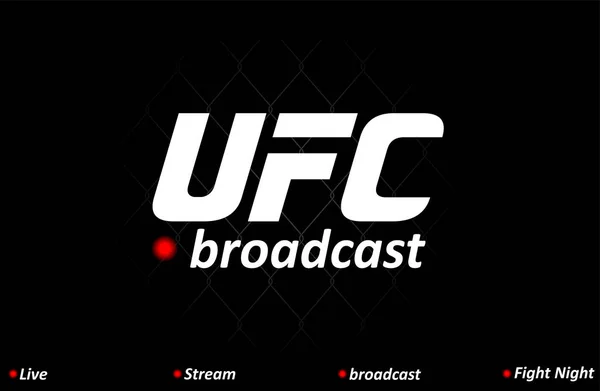 Modelo do UFC Russia, para anunciar seu evento —  Vetores de Stock