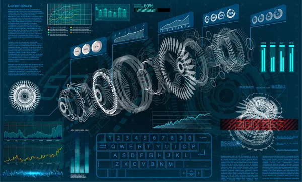 Innovation system diagnostic Auto in HUD UI style Stock Innovation system diagnostic Auto in HUD UI style Stock