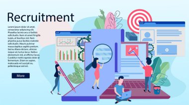 Açılış sayfası şablonu işe kavramı