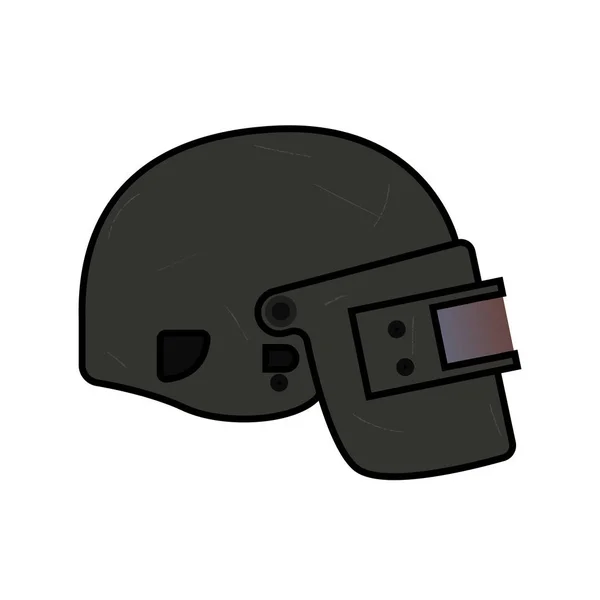 Helm niveau 3, van Pubg — Stockvector