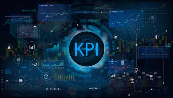 Ключовий показник продуктивності (KPI ) — стоковий вектор