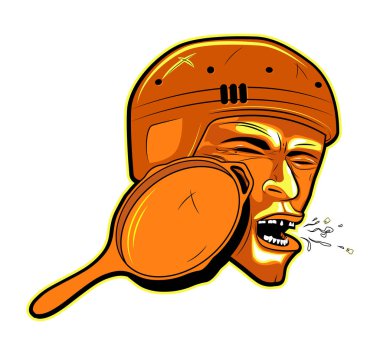 PUBG logotype - A blow to the face with a griddle clipart