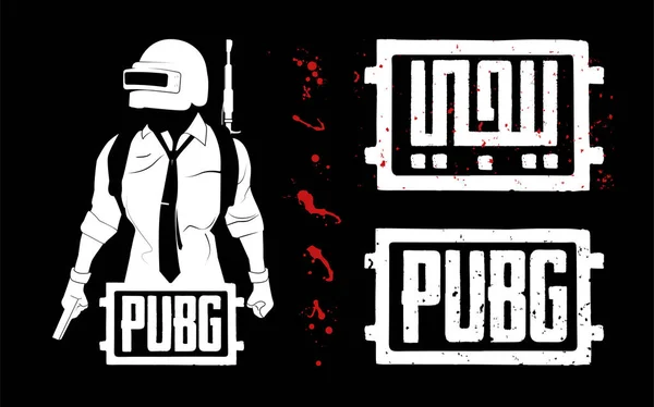 A squad of 4 player pubg Royalty Free Vector Image