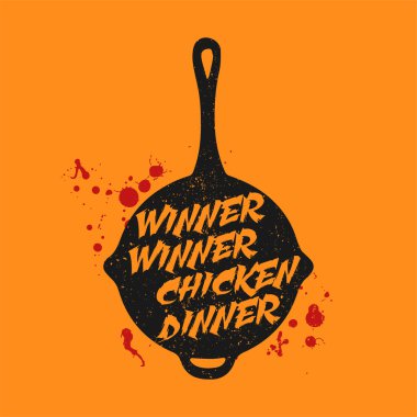 Playerunknown's Battleground (PUBG) slogan - Winner Winner Chicken Dinner clipart