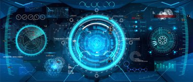 Kokpit kask, fütüristik Vr Head-up ekran tasarımı