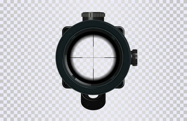 Sniper scope crosshairs in realistic style — Stock Vector