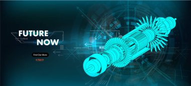 Soyut dişli tekerlek mekanizması arka plan