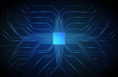 Devre kartı arka plan, teknoloji Cpu