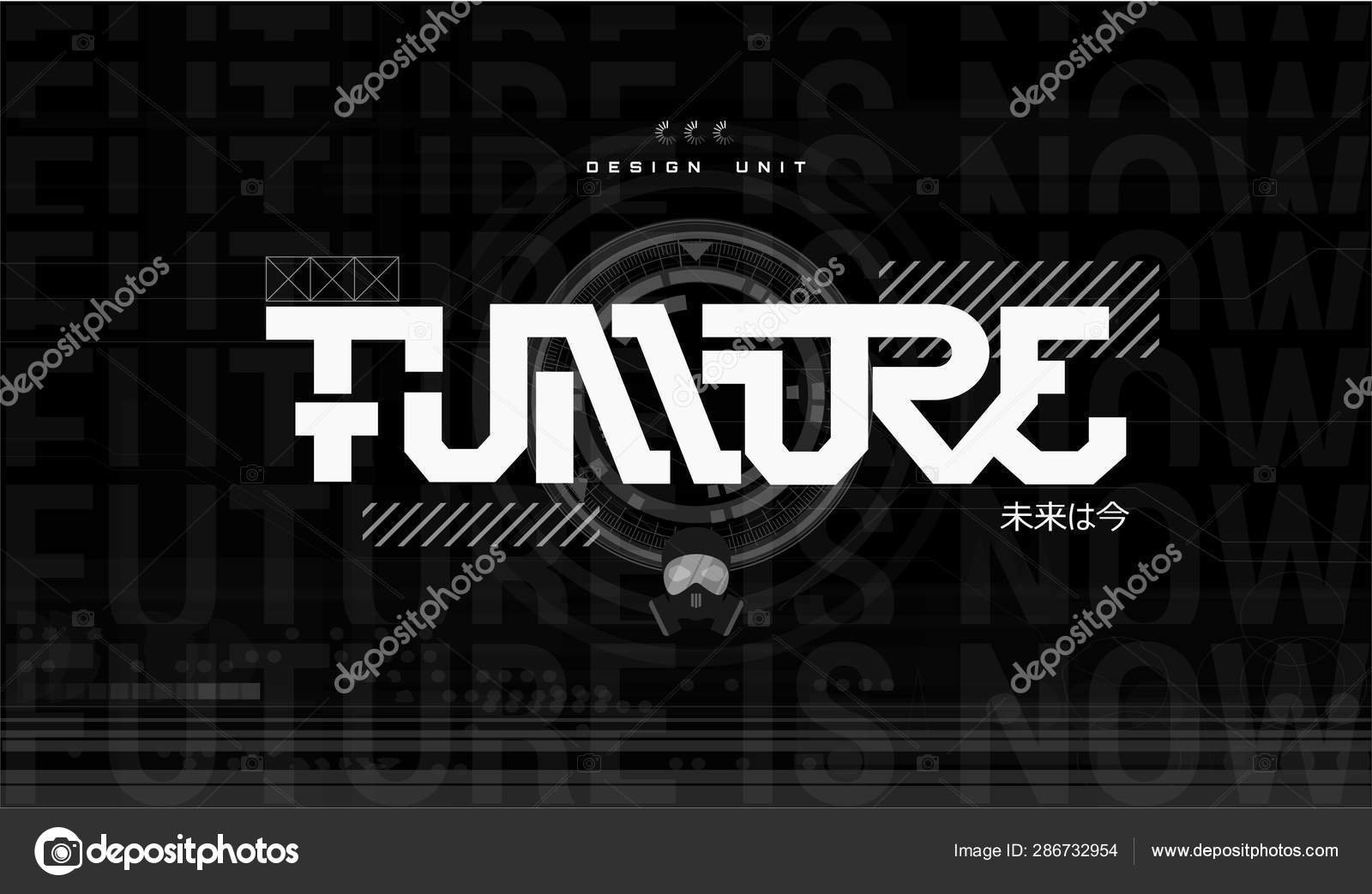 Future lettering for t-shirt and apparel design ⬇ Vector Image by