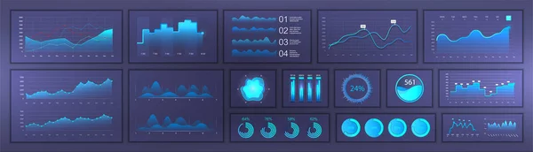 Webelemente ui ux design. Vorlage für Geschäftsinfografien — Stockvektor