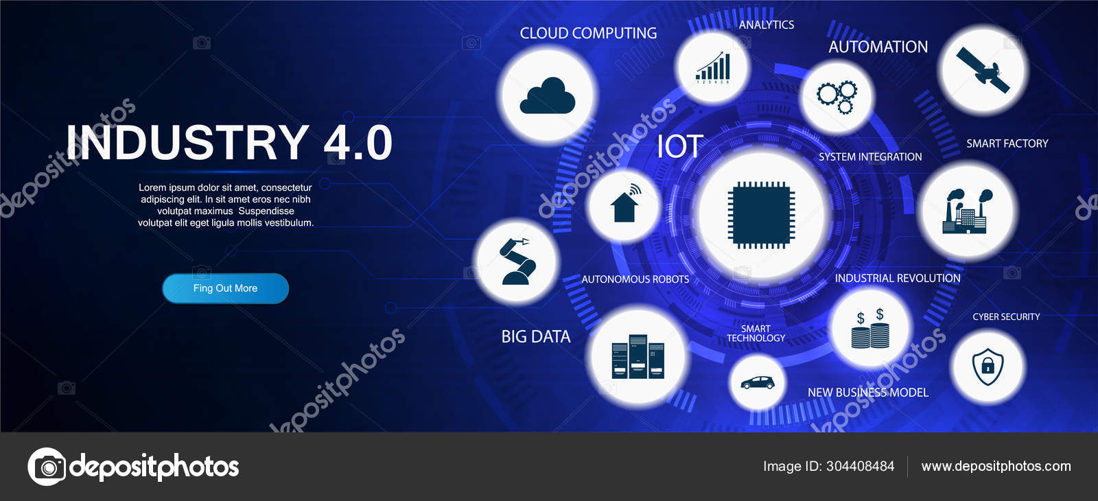 Industry Industrial Revolution Stock Vector by ©Sergey Bitos