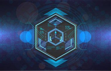 Hud tarzında Vr fütüristik gadget