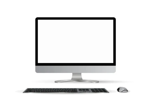 Monitor de maqueta de PC — Vector de stock