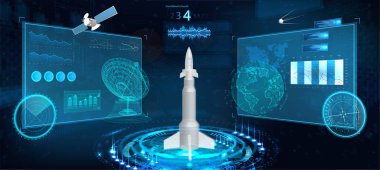 Uzay Aracı Fütürist Hud paneli