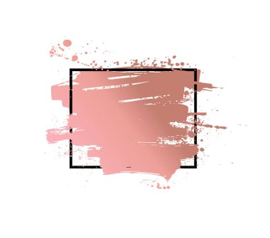 Çerçeveli altın gül grunge