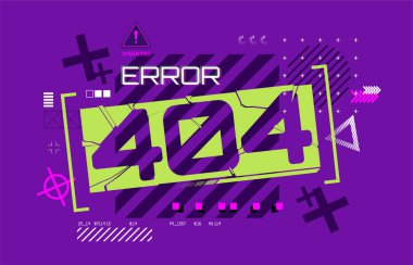 Hata 404. Web sayfası tasarımı 