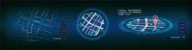 GPS takip haritası UI, UX, GUI