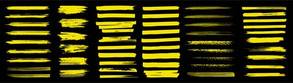 Çalı çırpı çizgileri. Sarı renk — Stok Vektör