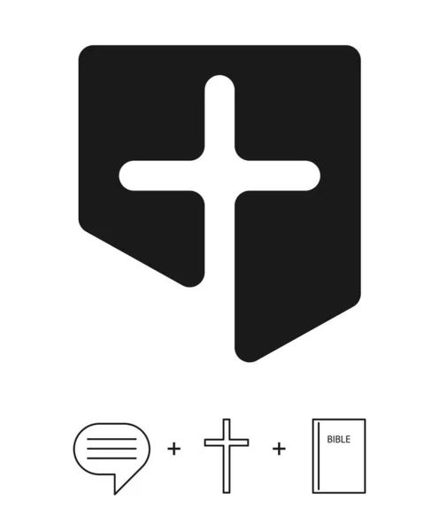 The Christian logo of the church — Stock Vector