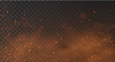 Fire sparks background  clipart