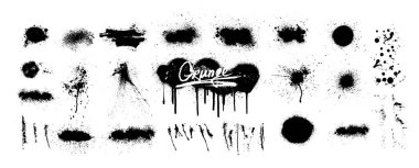 Graffiti spreyi. Pis grunge sıçraması. 