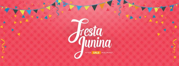 Festa junina kapak arka plan şablonu tasarım