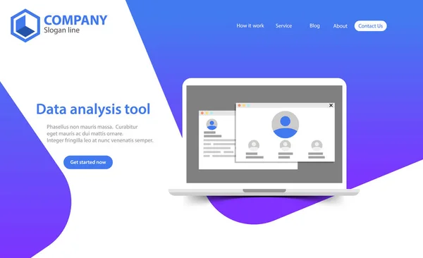 Yeni moda Web sitesi açılış sayfası vektör tema şablon tasarımı
