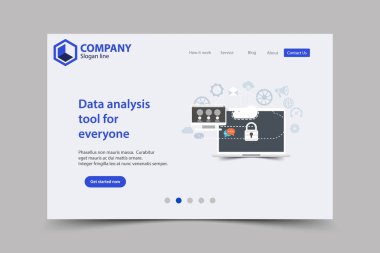 Yeni moda Web sitesi açılış sayfası vektör tema şablon tasarımı