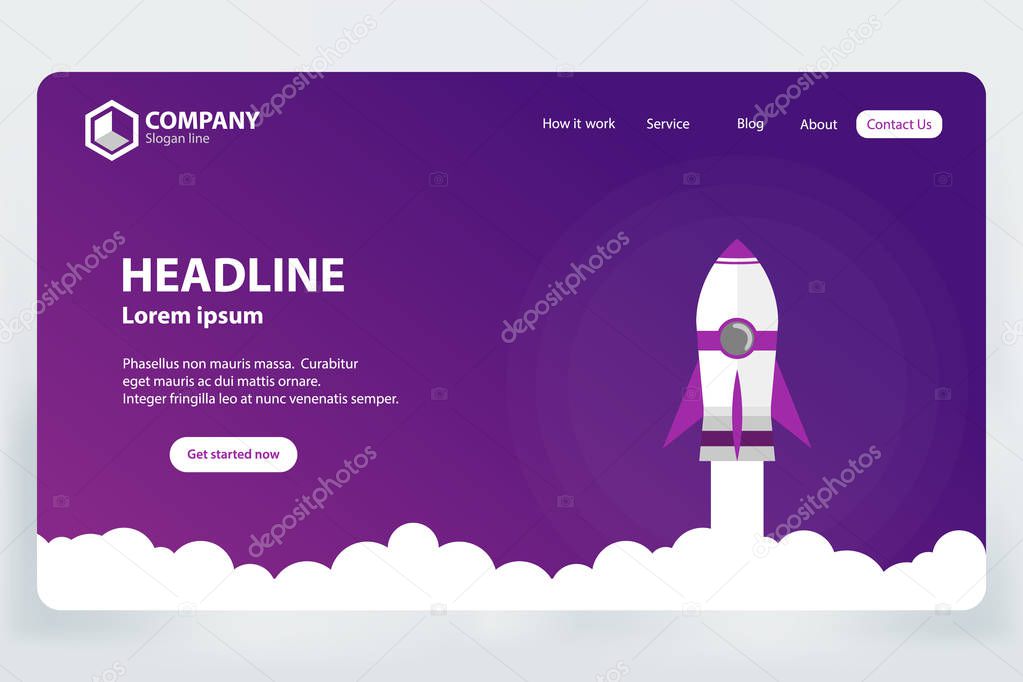 Website Ranking Landing Page Vector Template Design Concept