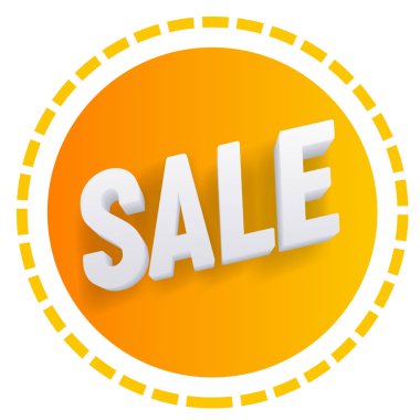 3D Satılık web simgesi öğe vektörel clipart