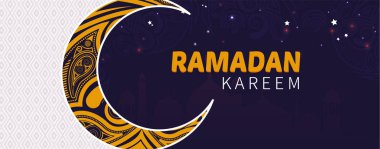 Mutlu Güzel Ramazan Kareem Vektör Arka Plan İllüstrasyon