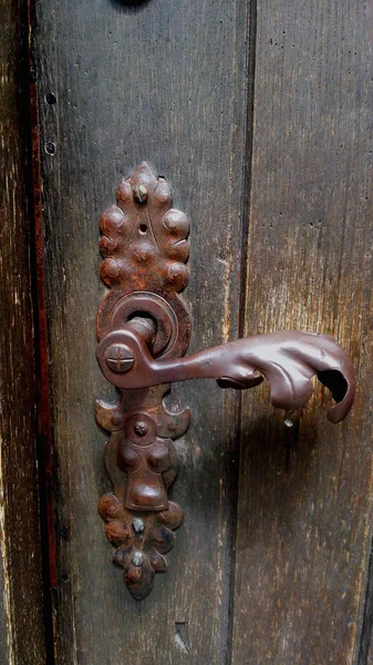 eski ahşap kapı antika Metal kolu
