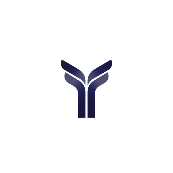 Logo Iniziale Astratto Della Lettera Simbolo Della Geometria Modello Logo — Vettoriale Stock