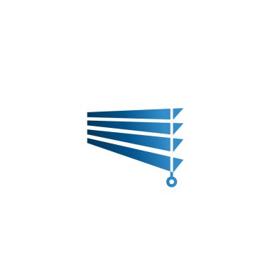 pencere kaplamaları logo vektör soyut graphicwindow kaplamaları kutsal kişilerin resmi. basit bir pencere kaplamaları logo kavram beyaz arka plan üzerinde.