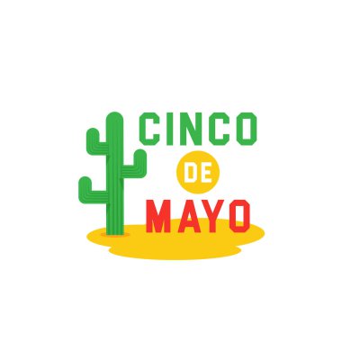Cinco de Mayo - 5 Mayıs - tipografi afiş vektör. Fiesta kartları veya yeni yıl eğlencesi daveti ve poster için Meksika tasarım. Cinco de Mayo tasarım vektör çizim öğeleri - vektör koleksiyonu