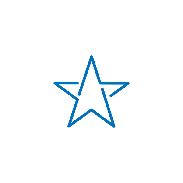 Ikon Logo Typ För Stjärnklassificering Sommar Ikoner Som Kontur Semester — Stock vektor