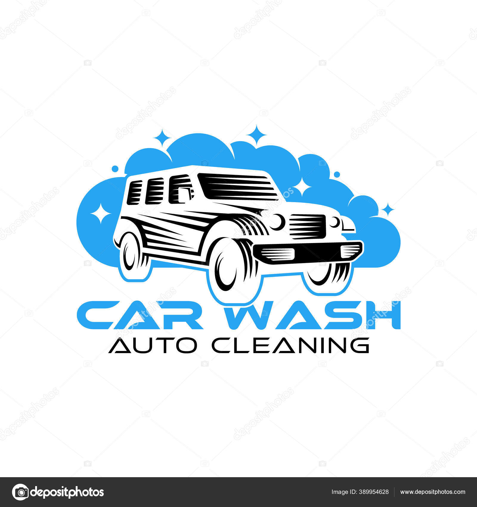 Car Wash Logo Vector Illustration Template Trendy Car Wash Vector ...