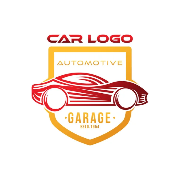 Auto Car Logo Symbol Vector Illustration Vorlage Moderne Sportwagen Vektor — Stockvektor