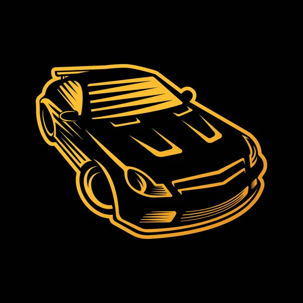 Ikona Auto Logo Vektorová Ilustrační Šablona Moderní Sport Car Vektorové — Stockový vektor