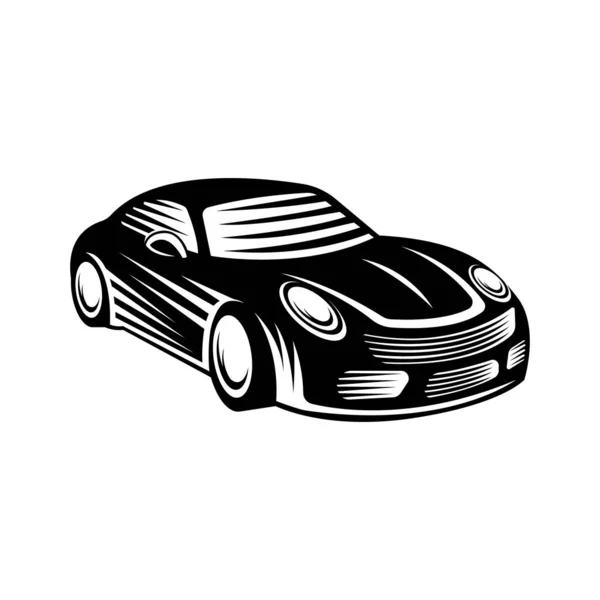 Auto Car Logo Icono Vector Plantilla Ilustración Diseño Silueta Icono — Vector de stock