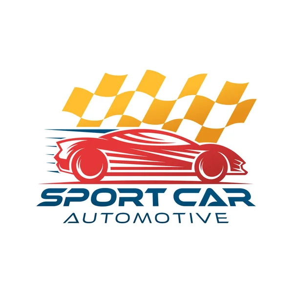 Αυτόματο Πρότυπο Εικονογράφησης Διανυσμάτων Εικονιδίων Λογότυπων Αυτοκινήτων Σύγχρονη Sport Car — Διανυσματικό Αρχείο