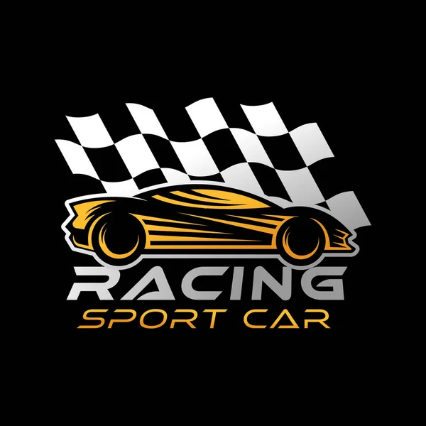 Auto Car Logo Icon Vector Illustration Template Modern Sport Car — Stock Vector