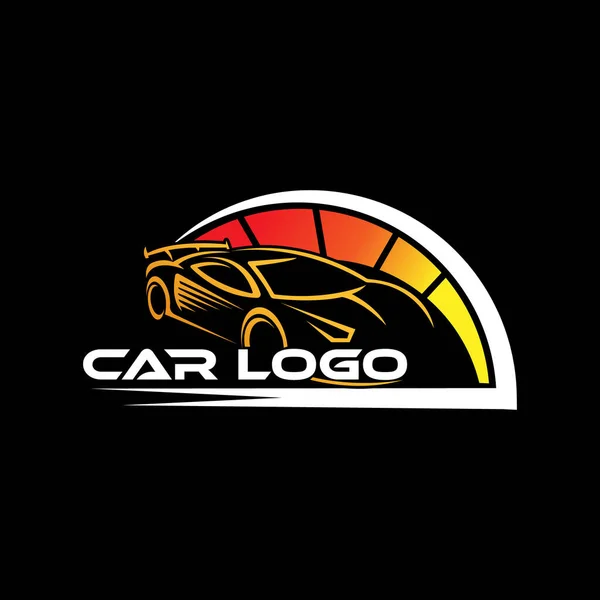 Auto Car Logo Icono Vector Plantilla Ilustración Diseño Silueta Icono — Archivo Imágenes Vectoriales