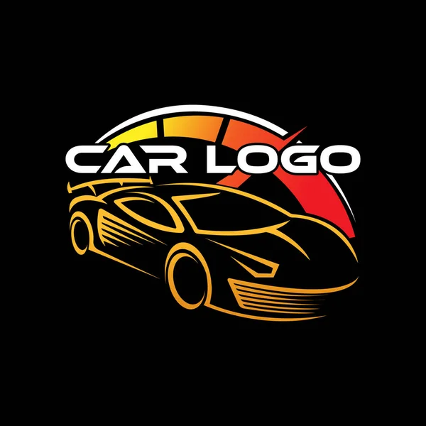 Auto Car Logo Ikonen Vektor Illustration Mall Modern Sport Car — Stock vektor