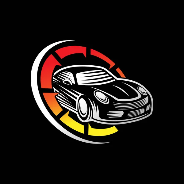 Auto Car Logo Icono Vector Plantilla Ilustración Diseño Silueta Icono — Archivo Imágenes Vectoriales