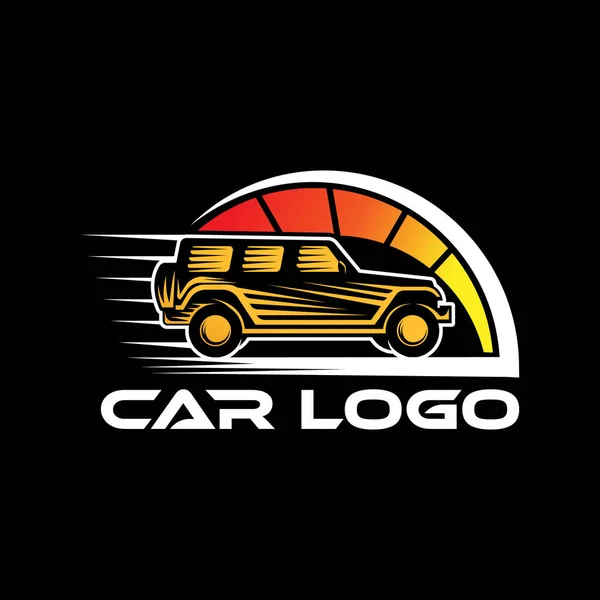 Road Car Adventure Logo Vector Illustration Inglés Offroad Suv Coche — Vector de stock