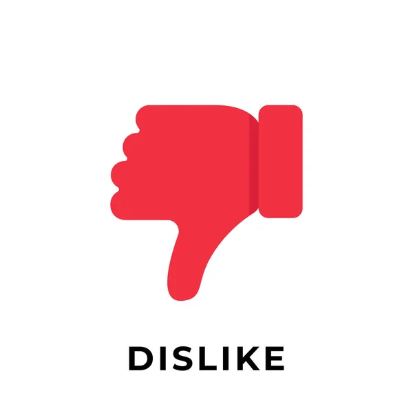 Dislike Button Symbol Für Soziale Medien Daumen Runter Symbol Taste — Stockvektor